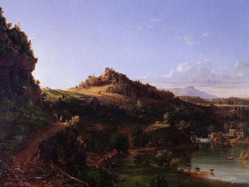 Thomas Cole Catskill Scenery Norge oil painting art